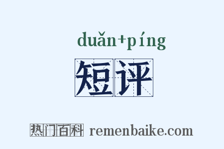 短评是什么意思的图片